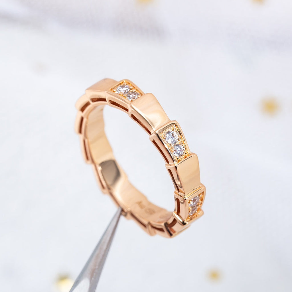 Bvlgari SERPENTI RING PINK GOLD 3MM