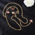 CHANEL 25S CHAIN BELT IN GOLD METALLIC STONE-EMBELLISHED 612631