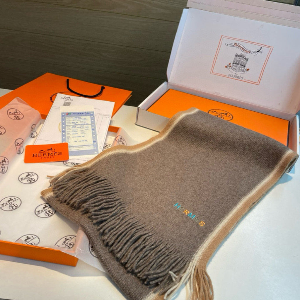 HERMES HERMES 25S SCARF 180 IN CASERE 989876