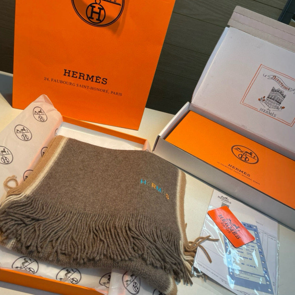 HERMES HERMES 25S SCARF 180 IN CASERE 989876