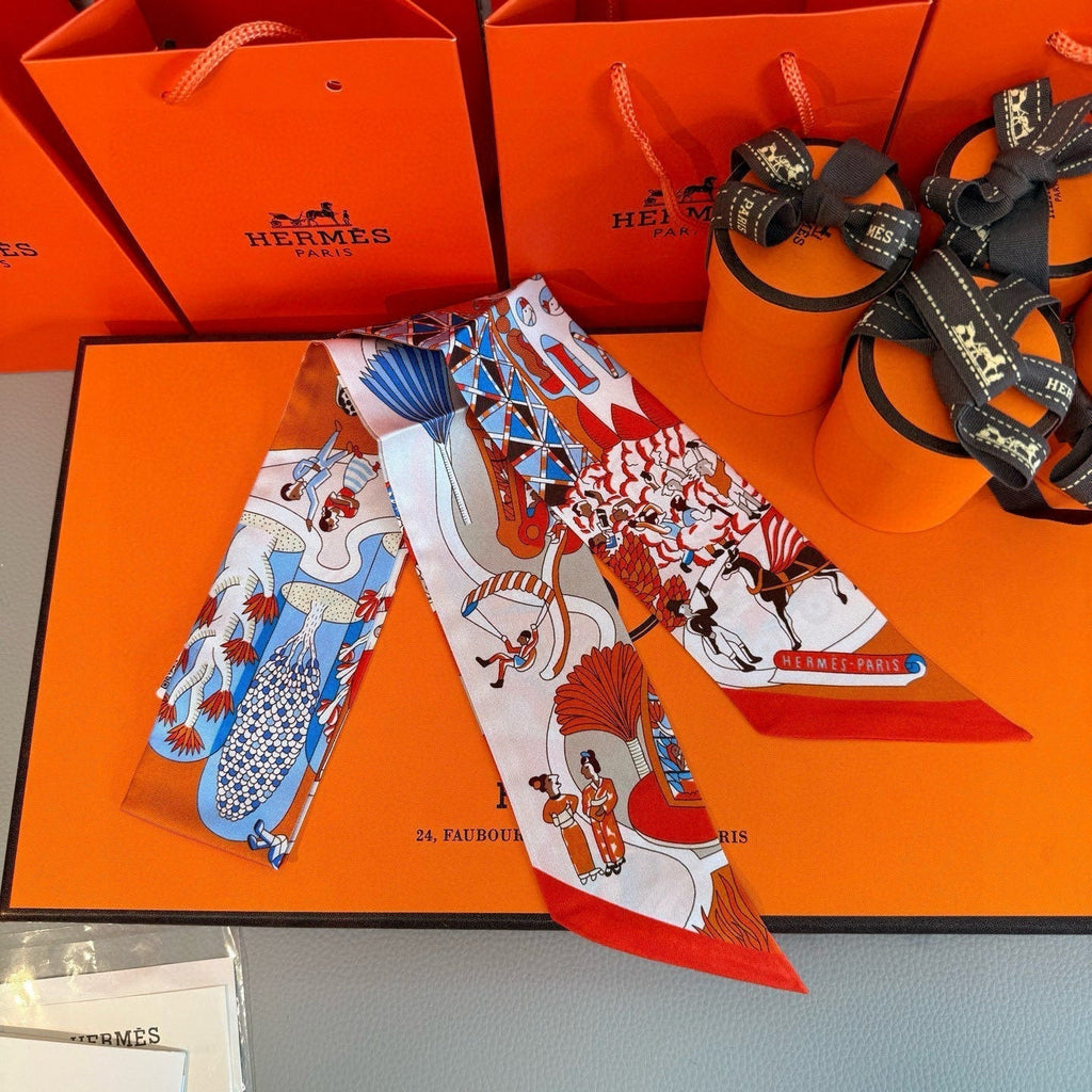 HERMES HERMES 25S SCARF 86 IN SILK 853142