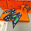 HERMES HERMES 25S SCARF TWILLY 86 IN SILK 987335