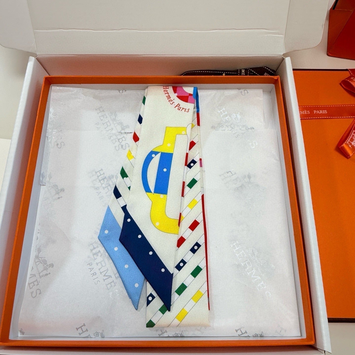 HERMES HERMES 25S SCARF TWILLY 86 IN SILK 987340