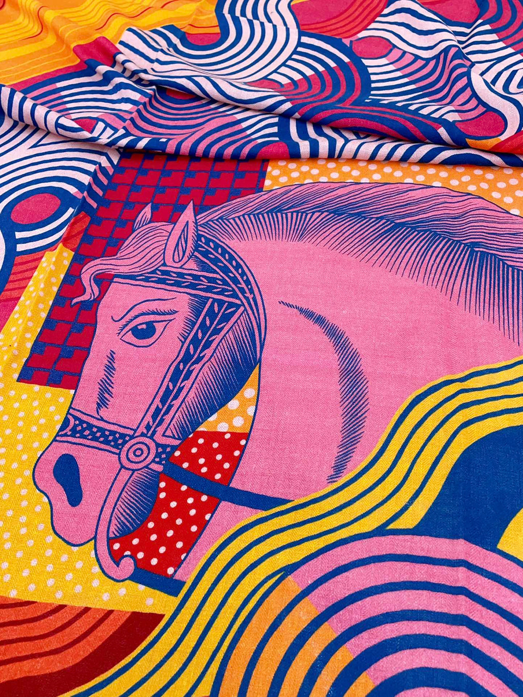 HERMES SCARF 140 CM COLORFUL 388171