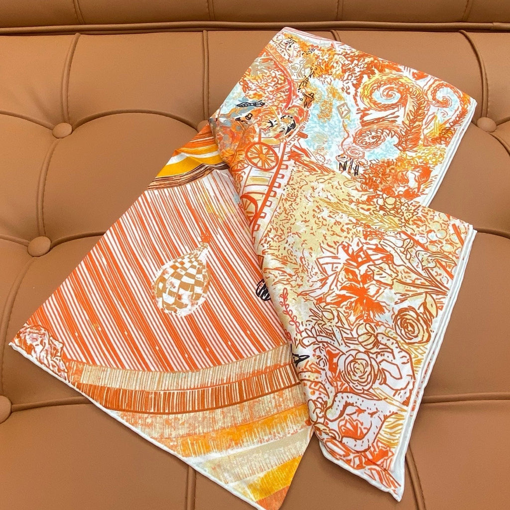 HERMES HERMES 25S SCARF 90 IN SILK 703689