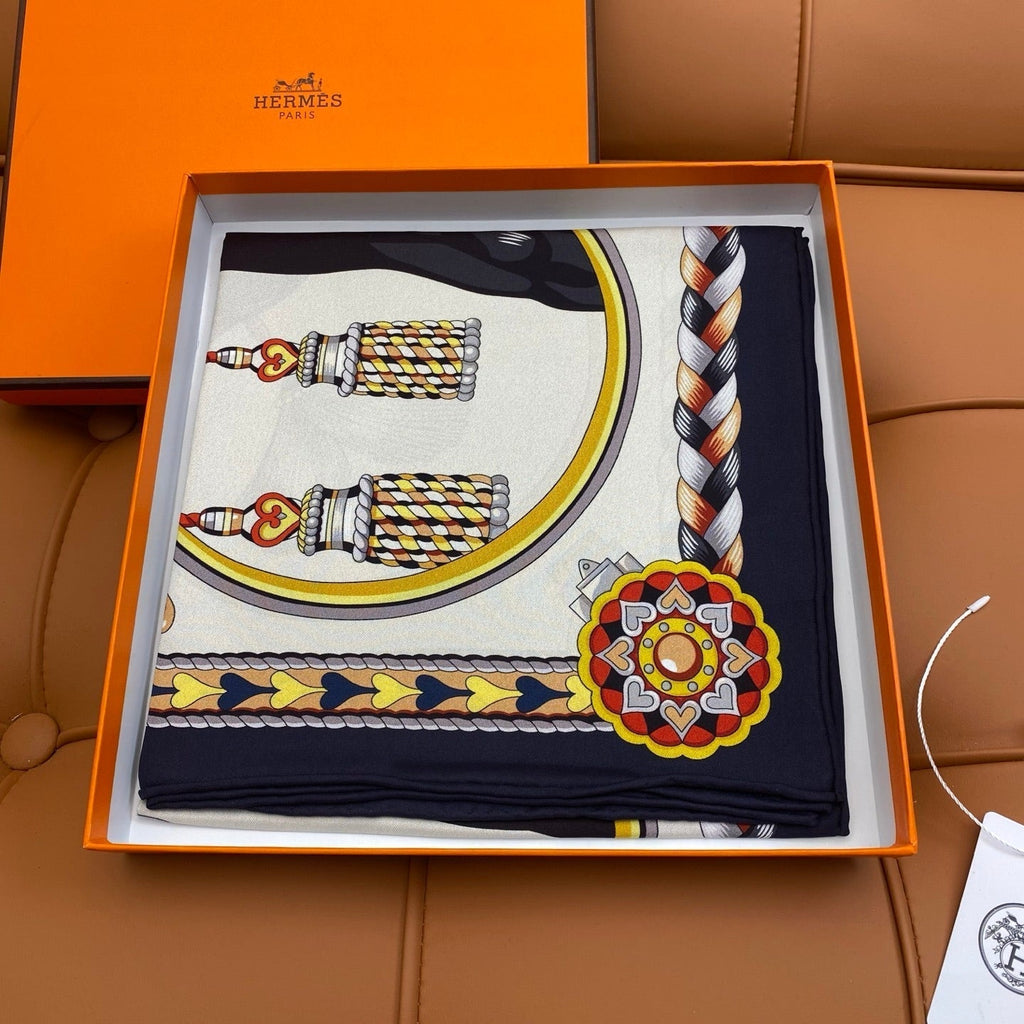 HERMES HERMES 25S SCARF 90 IN SILK 709687