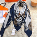 HERMES HERMES 25S SCARF 140 IN CASERE SILK 854537
