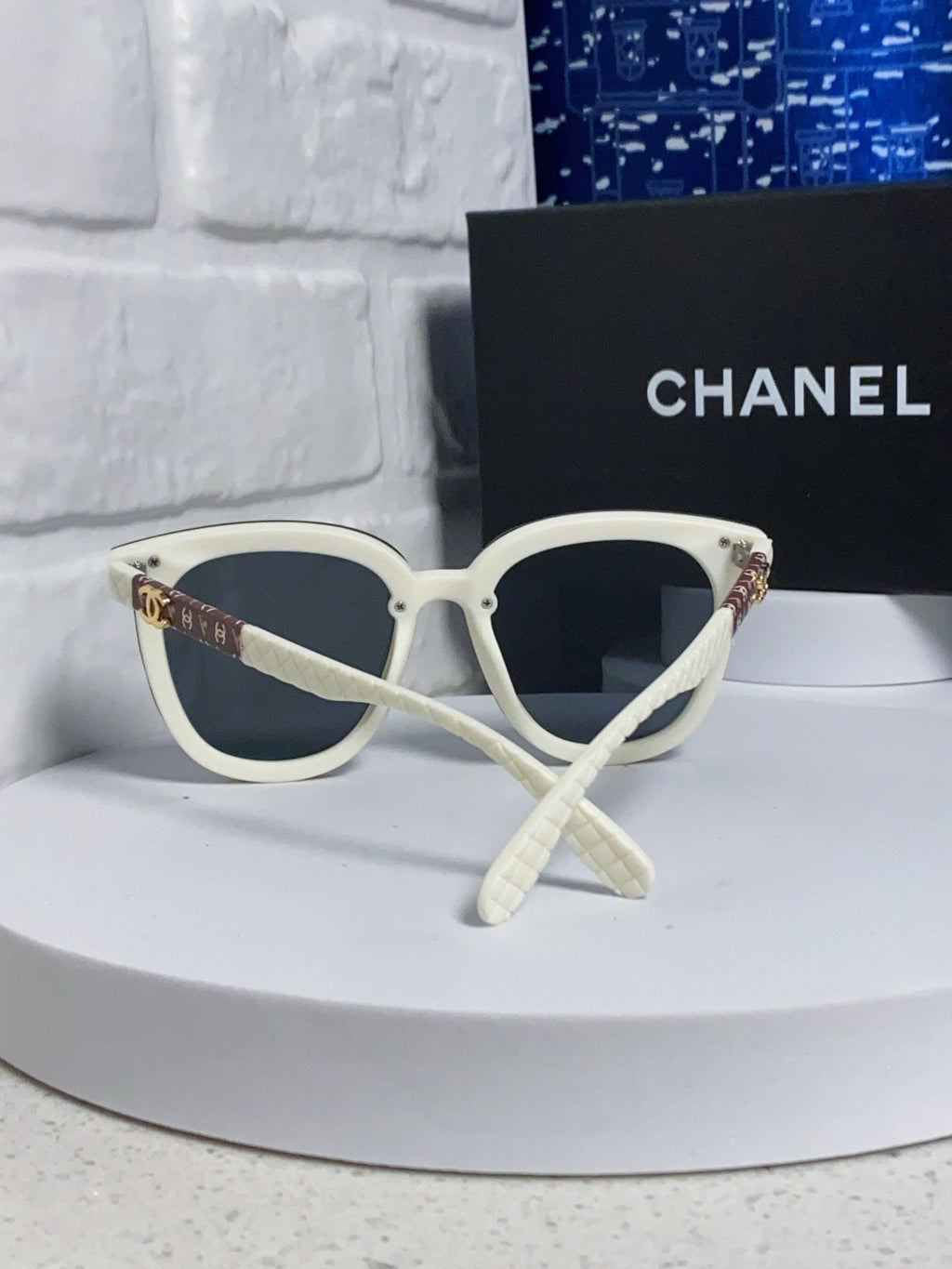 CHANEL BROWNLINE SUNGLASSES 638937 IN ACETATE