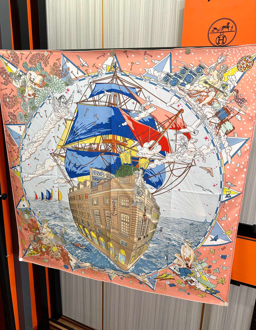 HERMES HERMES 25S SCARF 90 IN SILK 730532