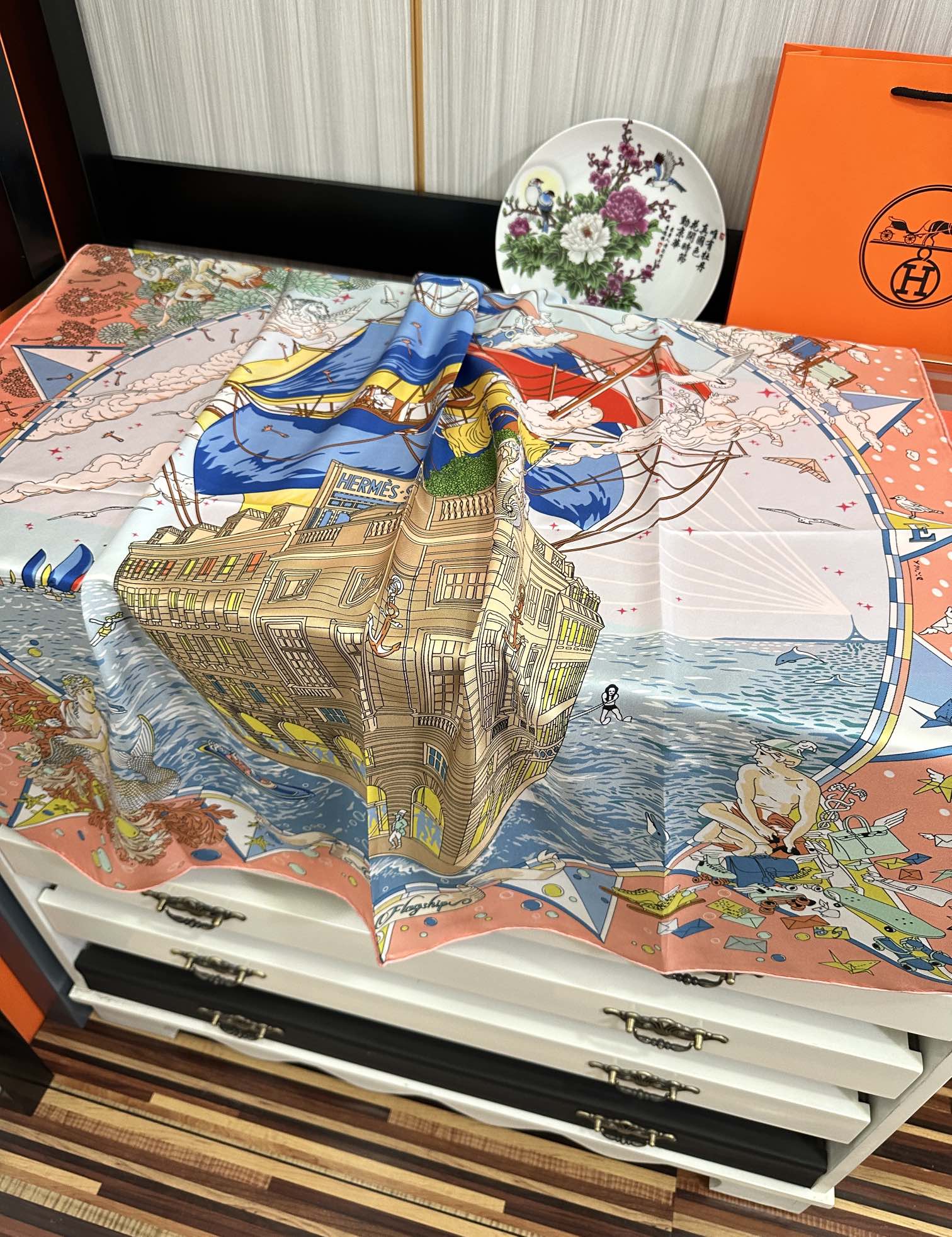 HERMES HERMES 25S SCARF 90 IN SILK 730532
