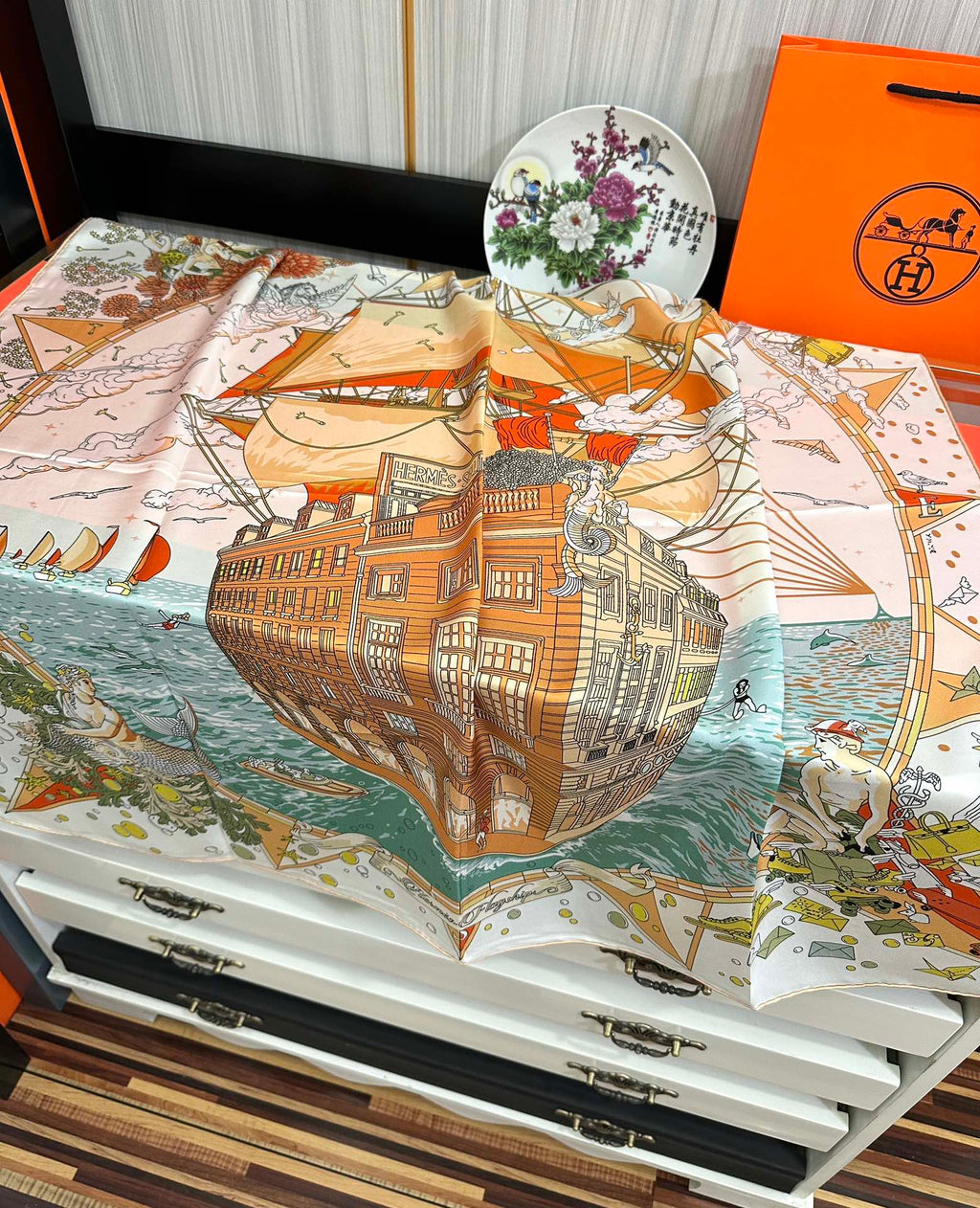 HERMES HERMES 25S SCARF 90 IN SILK 730533