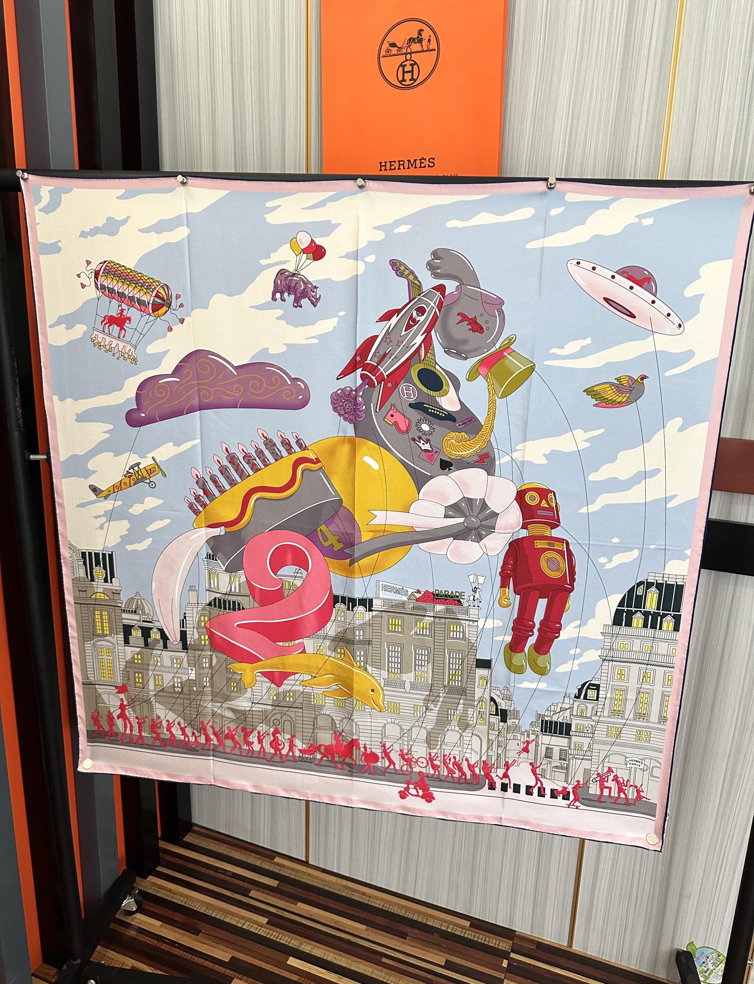 HERMES HERMES 25S SCARF 90 IN SILK 730548