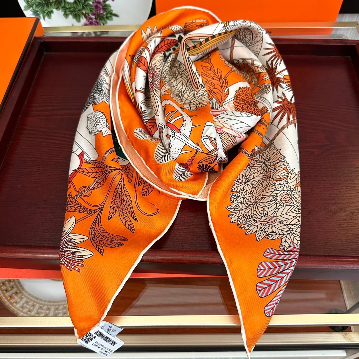HERMES HERMES 25S SCARF 90 IN SILK 735740