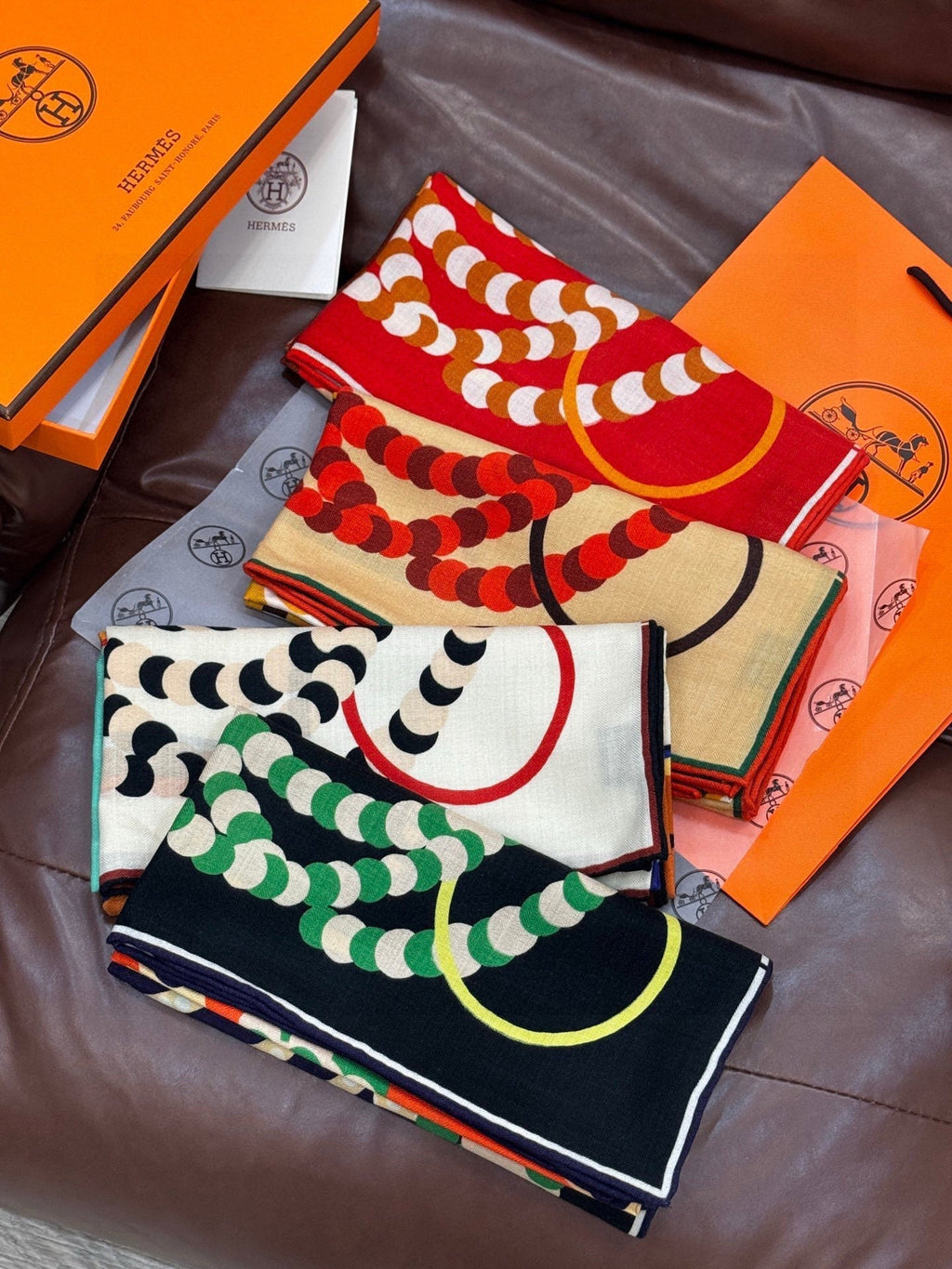 HERMES HERMES 25S SCARF 140 IN SILK 854764