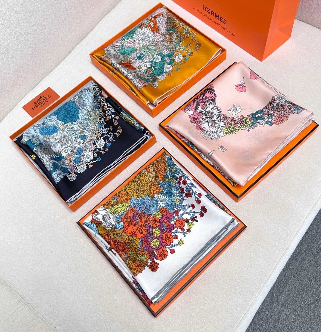 HERMES HERMES 25S SCARF 90 IN SILK 729029