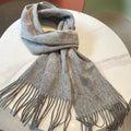 HERMES RECTO-VERSO MUFFLER 190 DOVE GREY CASERE